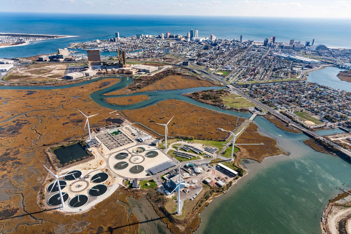 The Atlantic County Utilities Authority wastewater treatment plant in New Jersey