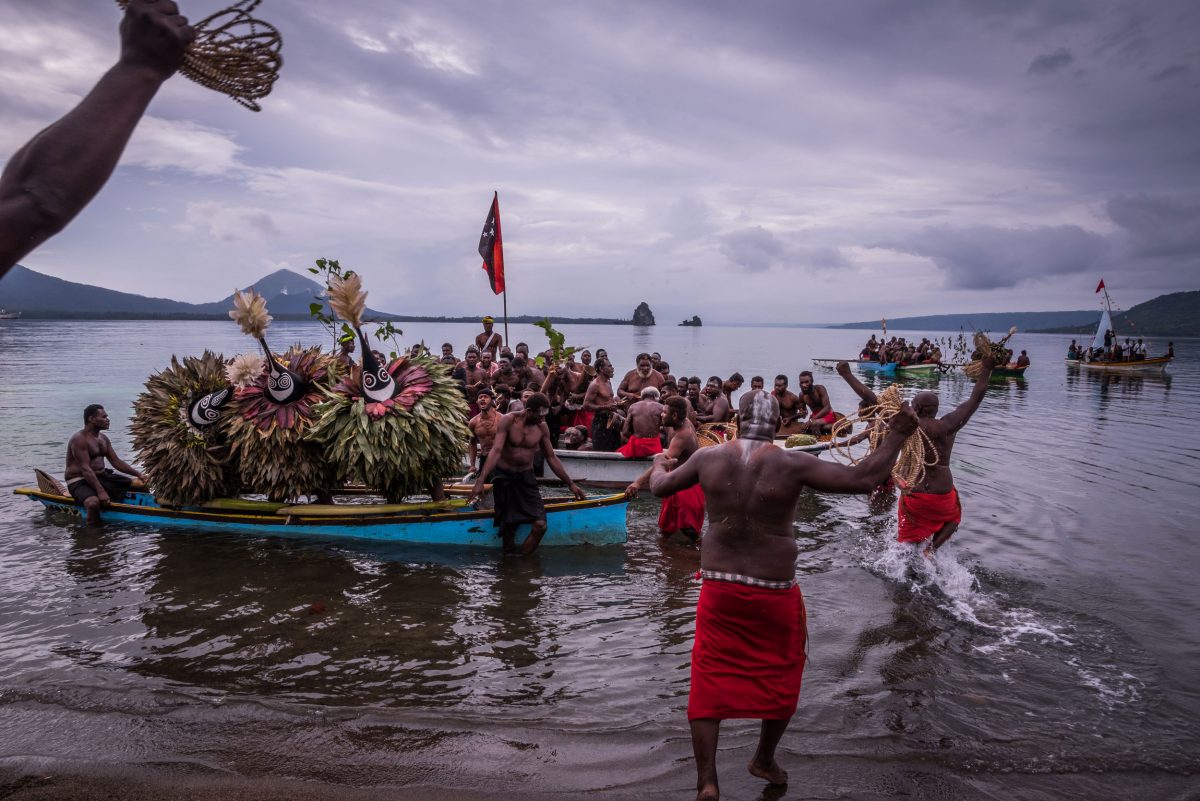 A kinavai event in Papua New Guinea