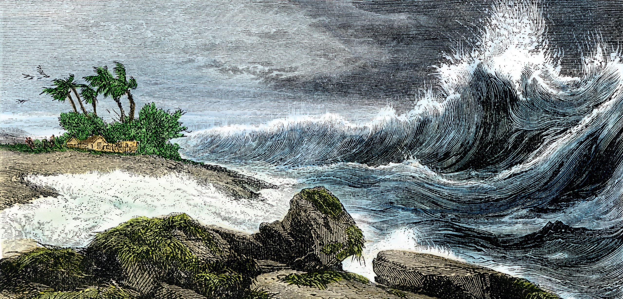 People on North America’s east coast don’t often worry about tsunamis, but instabilities in the Atlantic seafloor have set them off before—and could again. Photo by North Wind Picture Archives/Alamy Stock Photo