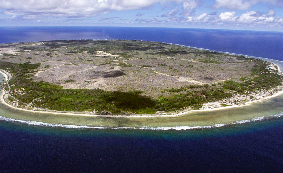 aerial photo of Nauru