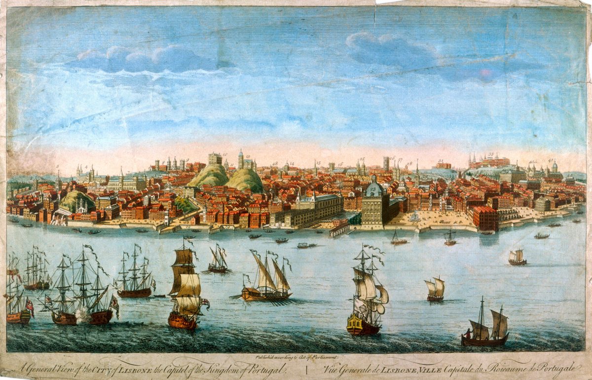 illustration of Lisbon before 1755