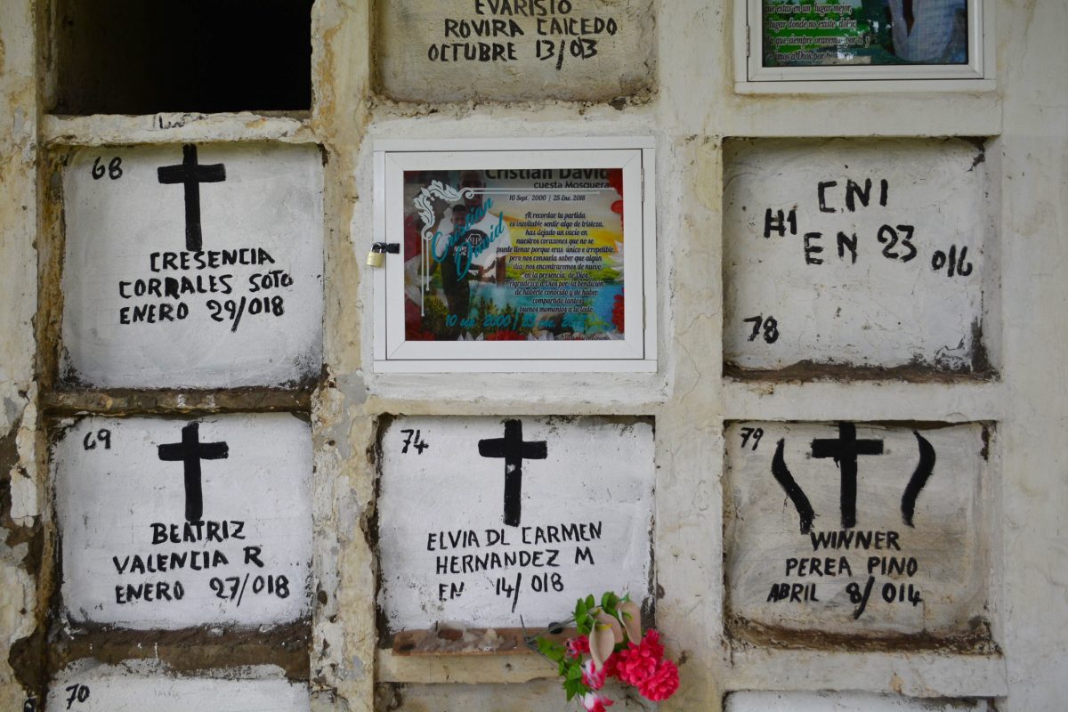 Cemetery in Turbo, Colombia