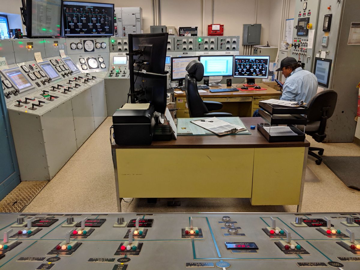 Control room of power plant