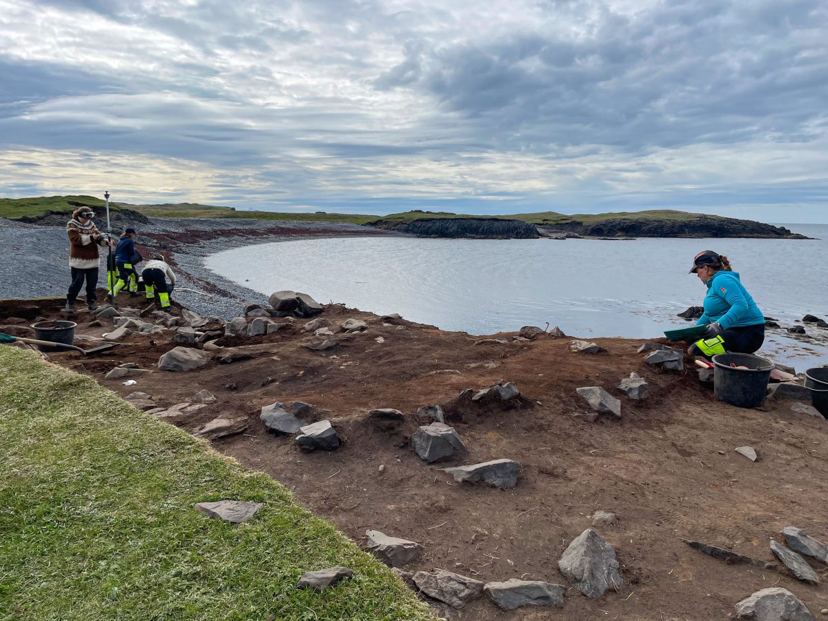 Archaeological site at Hafnir, Iceland