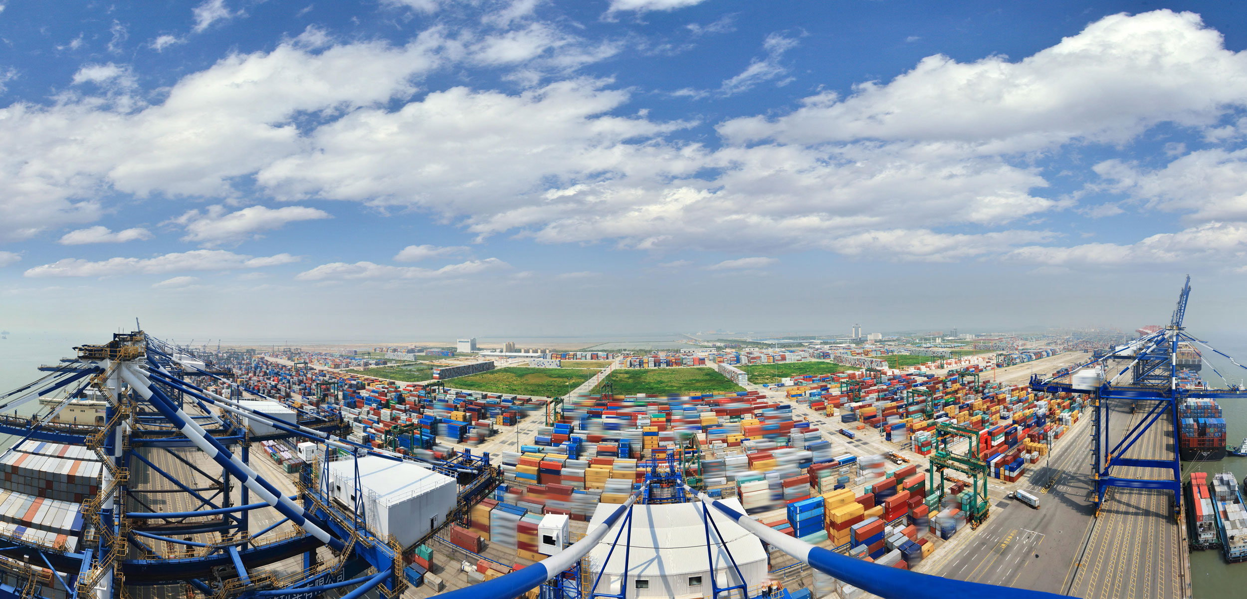 Nansha port of Guangzhou City, China