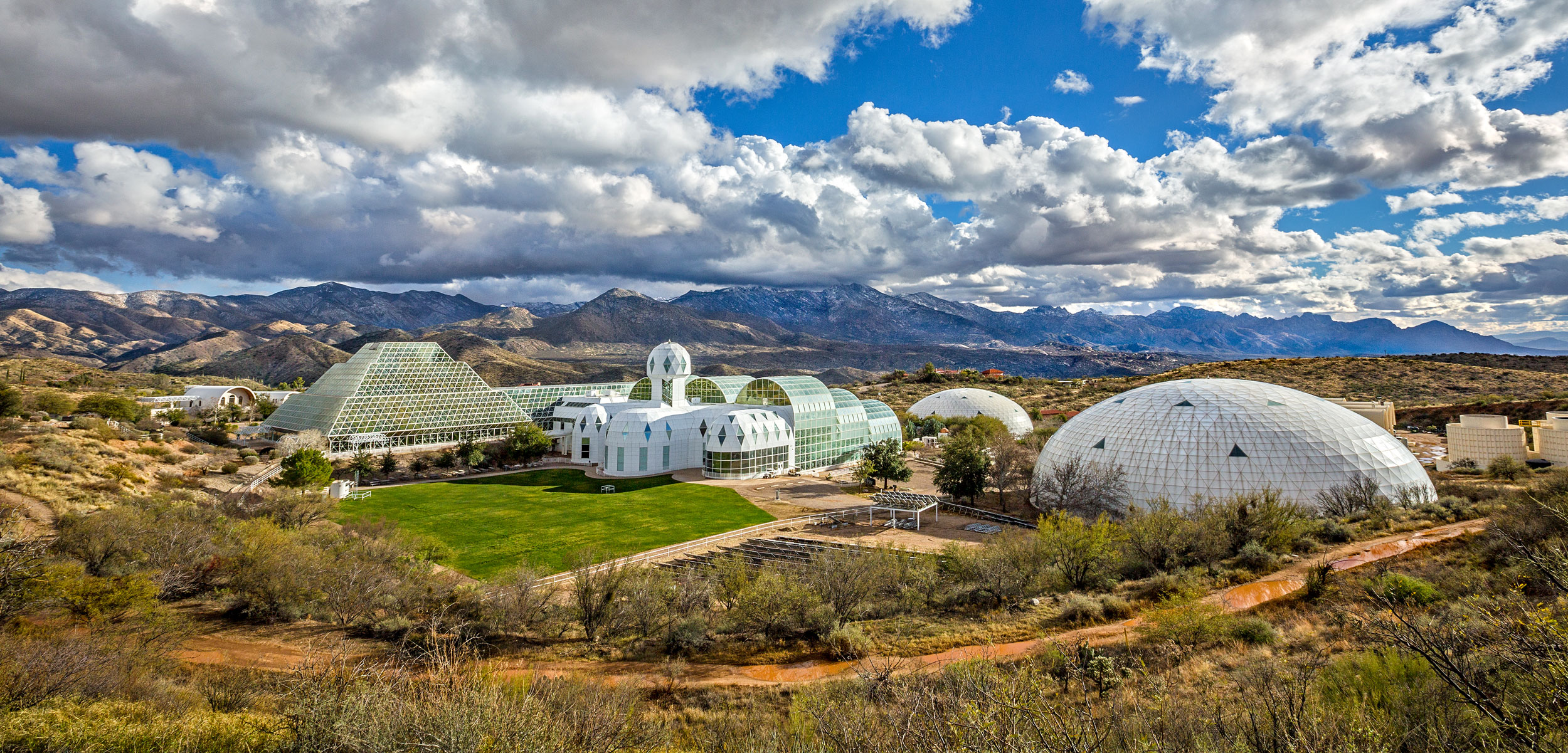 exterior of Biosphere 2