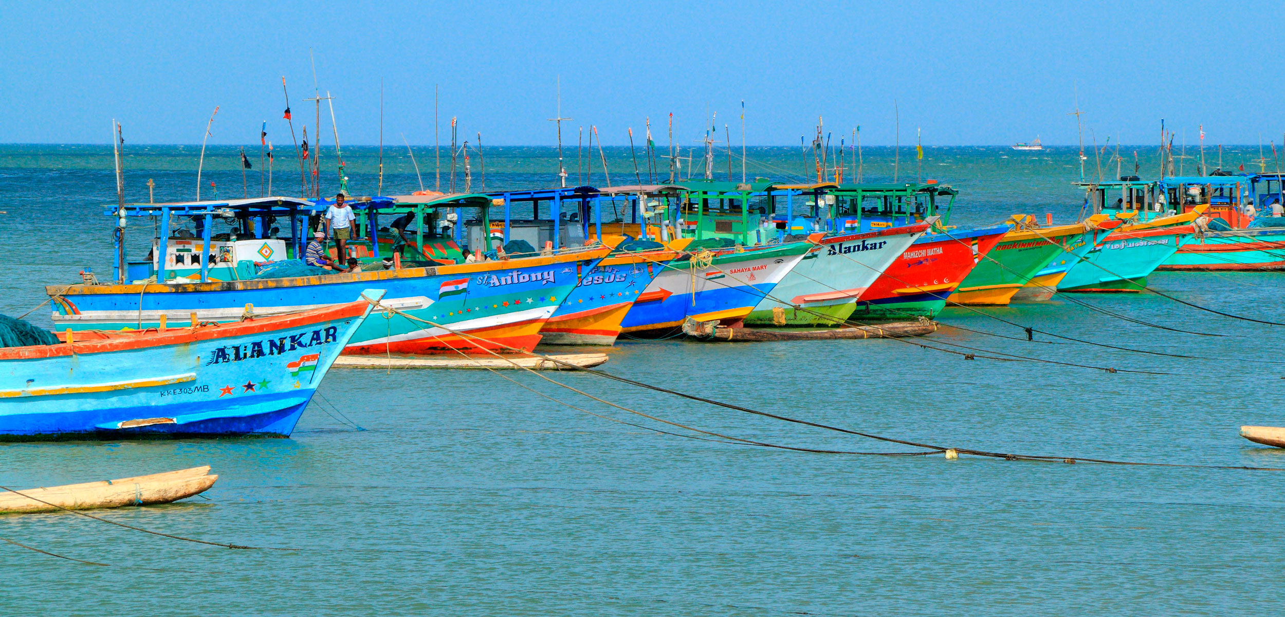 fishing boats in India