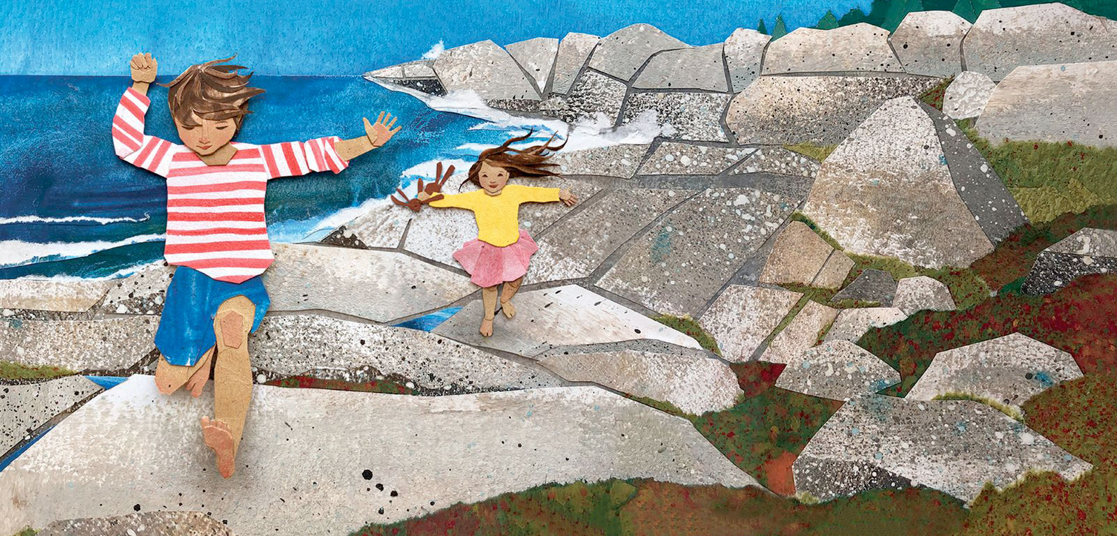 A detail from the cover for the book Wild Trails to the Sea.