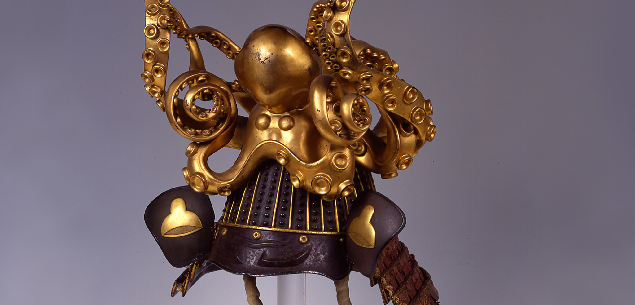 samurai helmet with octopus topper