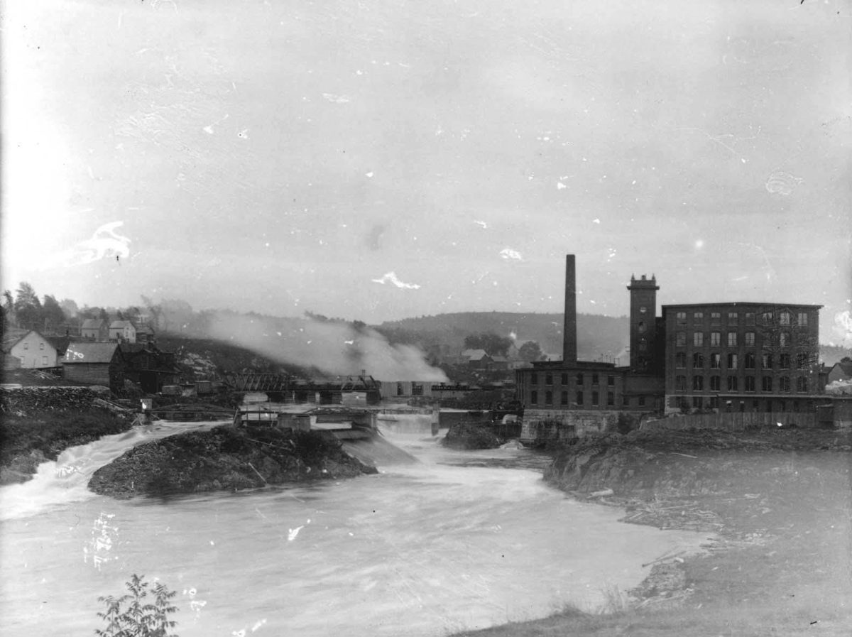 Milltown dam circa 1885