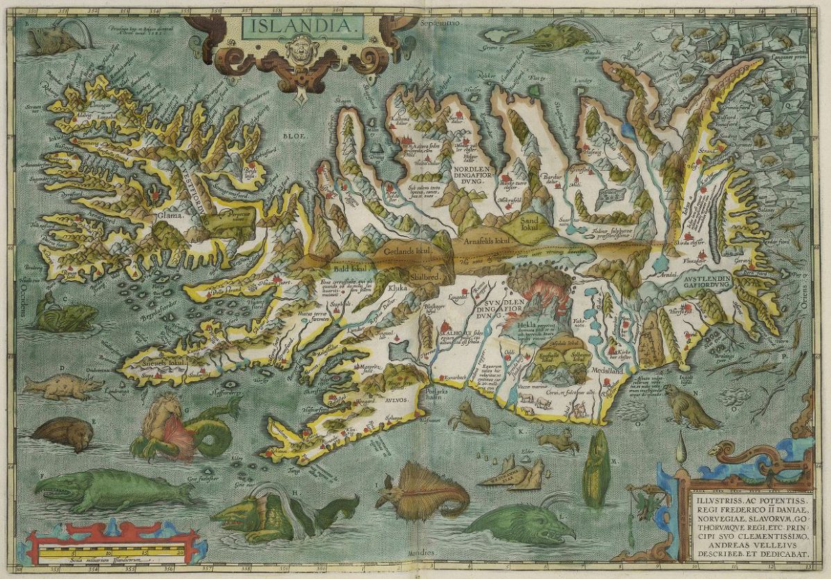 17th-century map of Iceland
