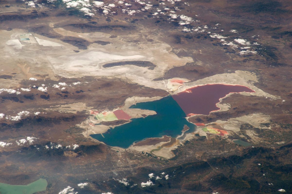 great salt lake from the International Space Station