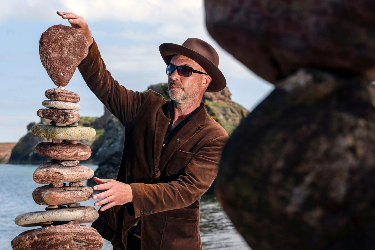Artist James Craig Page is creator and director of the European Stone Stacking Championship