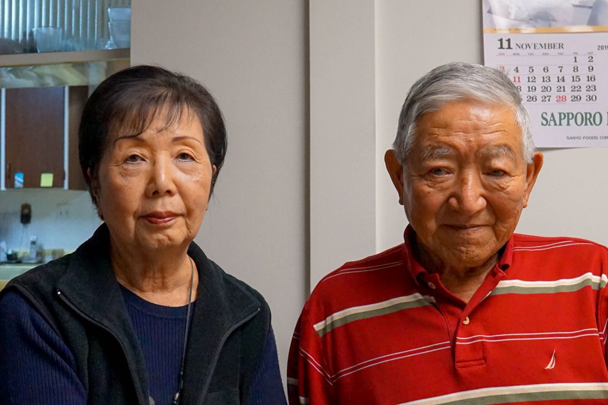 June Hamada and Satoshi photographed in their home in Richmond, British Columbia, in 2019. Photo by Braela Kwan