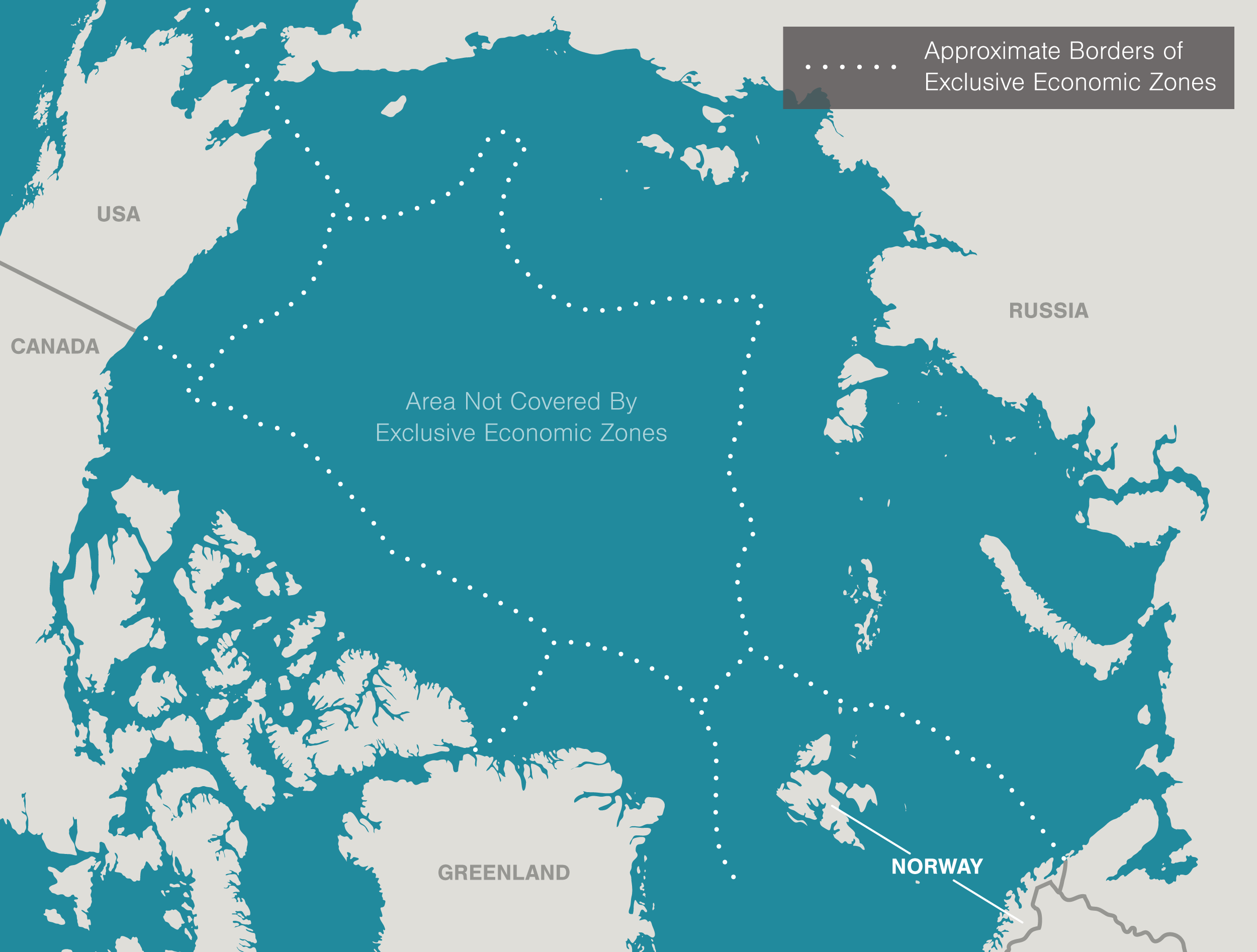 Побережье Северного Ледовитого океана на карте