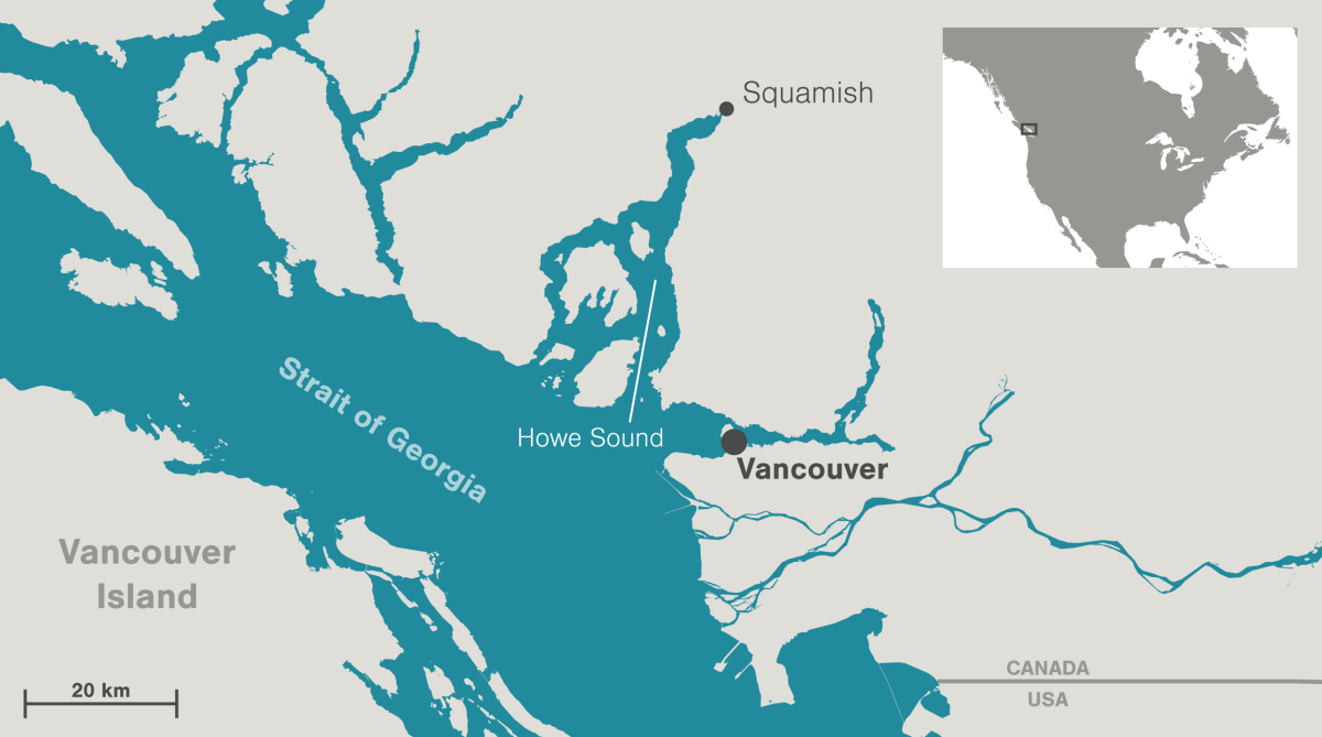 map of Howe Sound