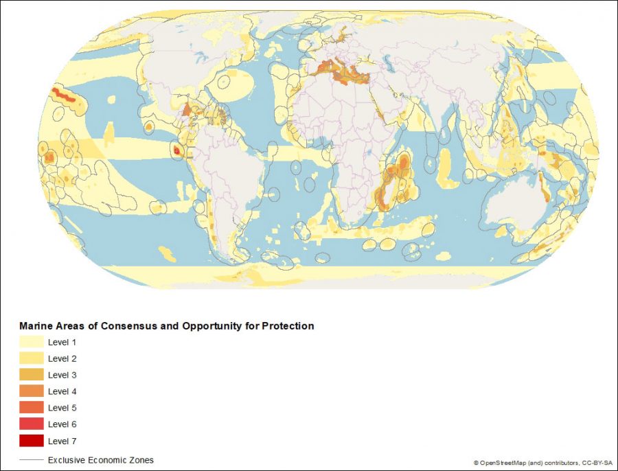 map of ocean conservation priorities