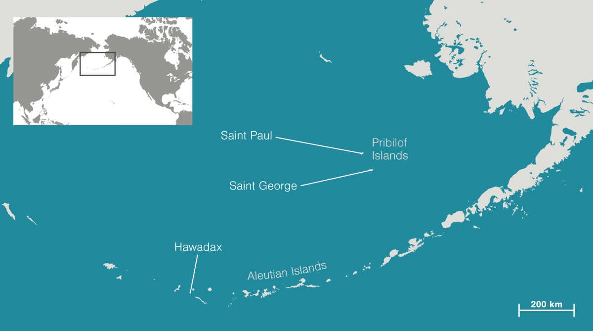 Map of Pribilof Islands