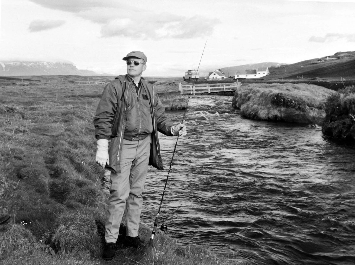 Neil Armstrong fishing in Iceland