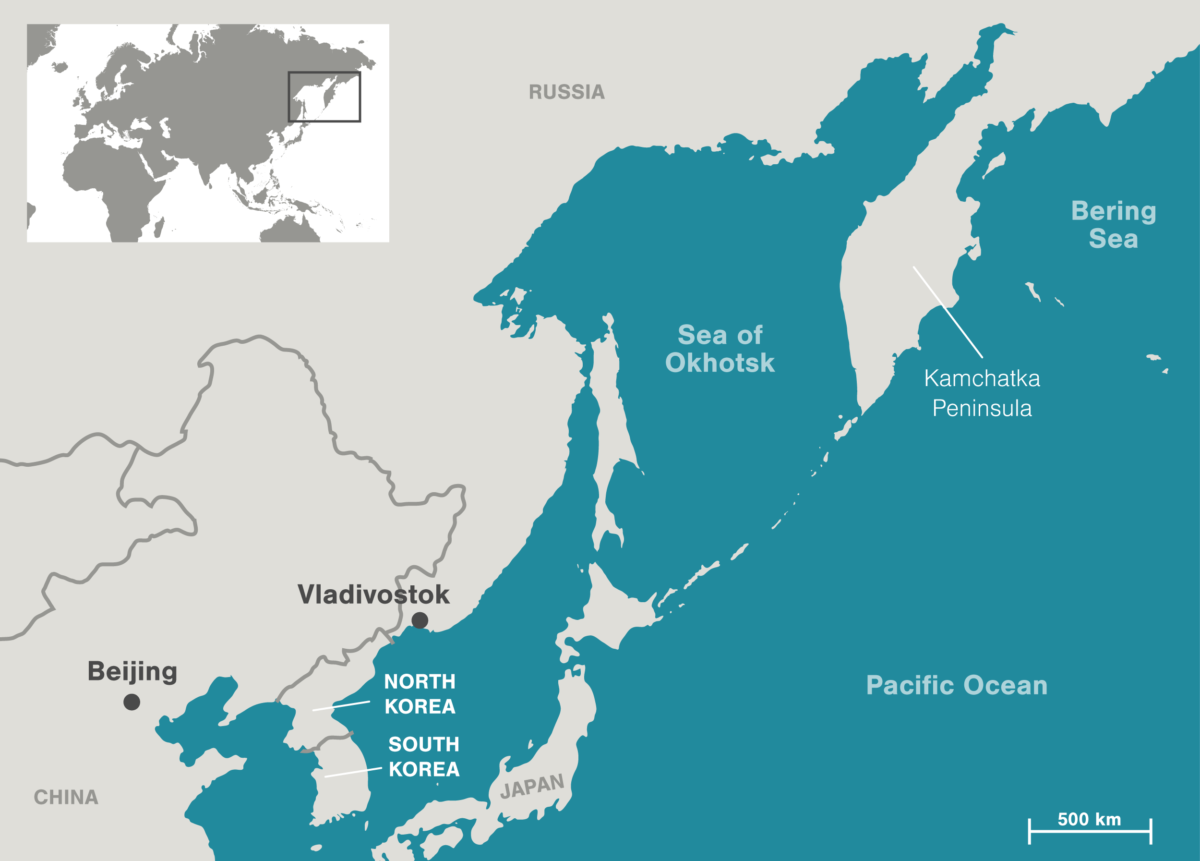 map of the sea of okhotsk