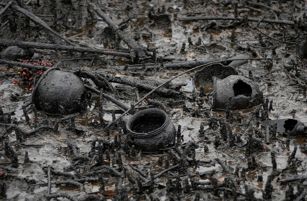 clay pots after fire