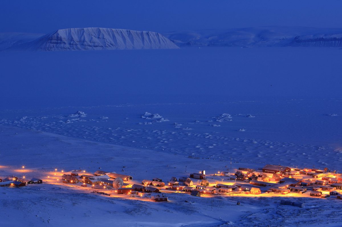 Qaanaaq, Greenland in winter