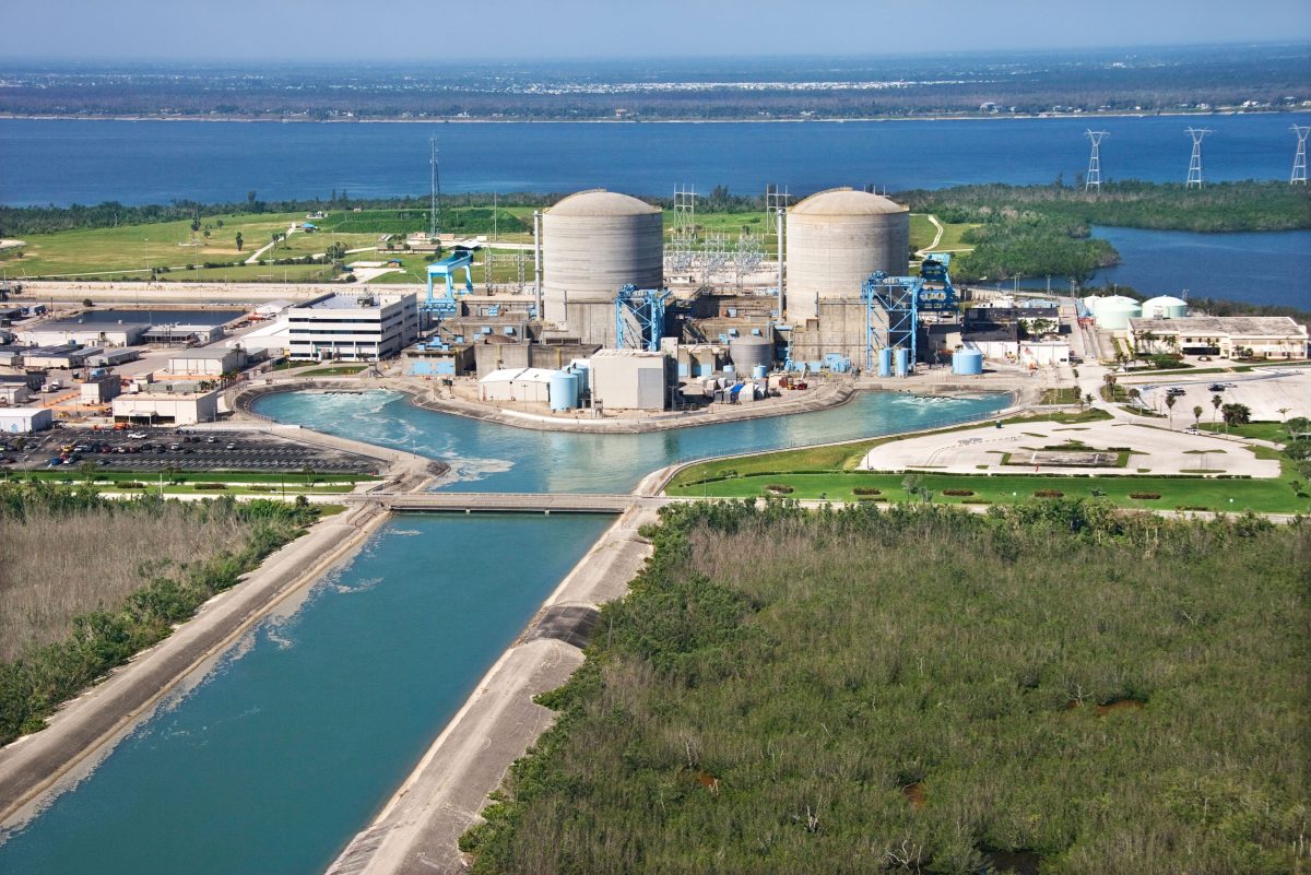 The St. Lucie nuclear power plant on Florida’s Hutchinson Island