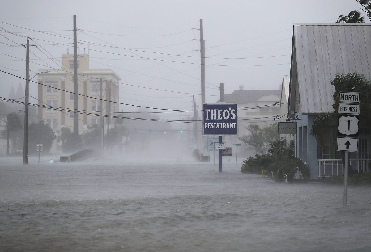 St. Augustine, Florida during Hurricane Matthew