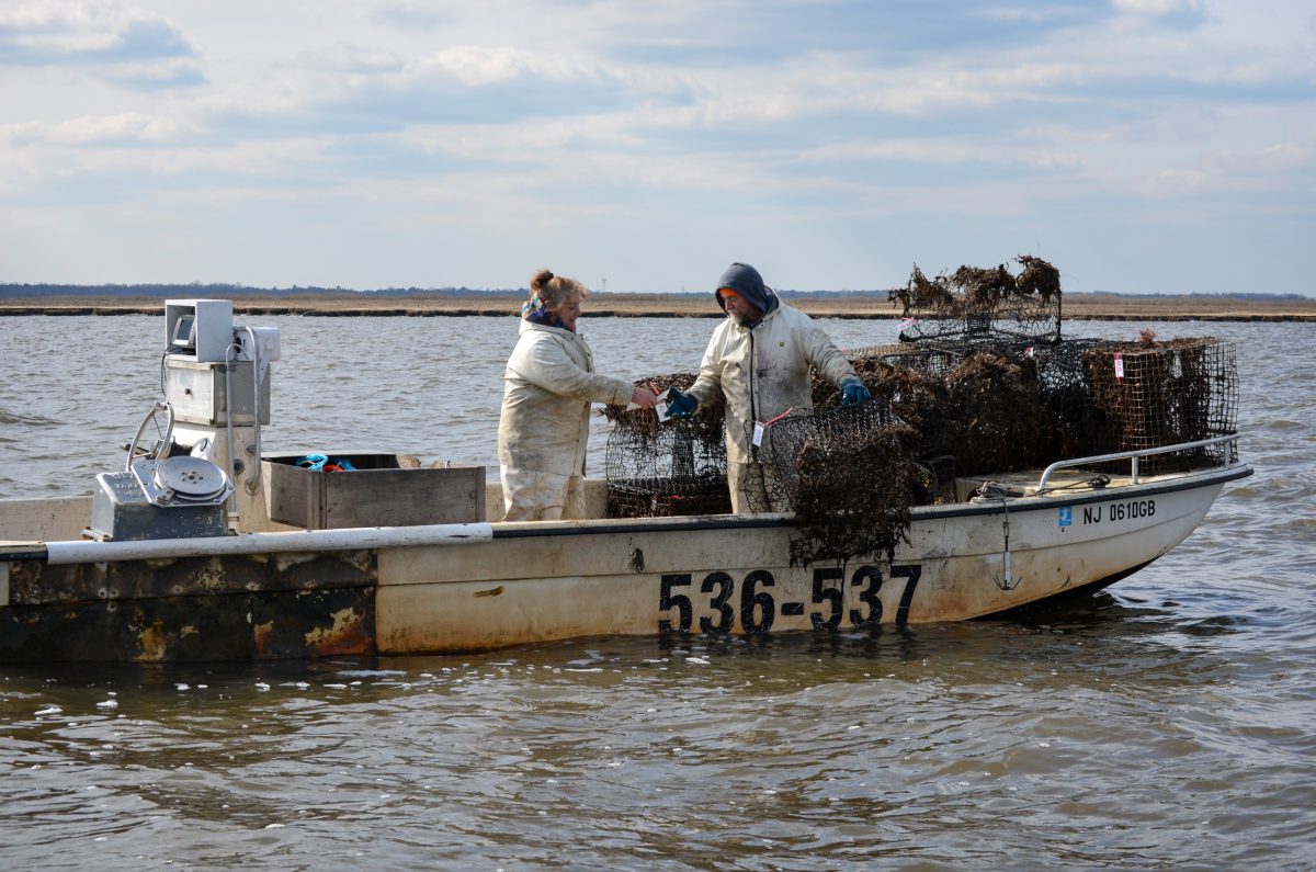 Karen and Warren Unkert retrieving lost crab traps