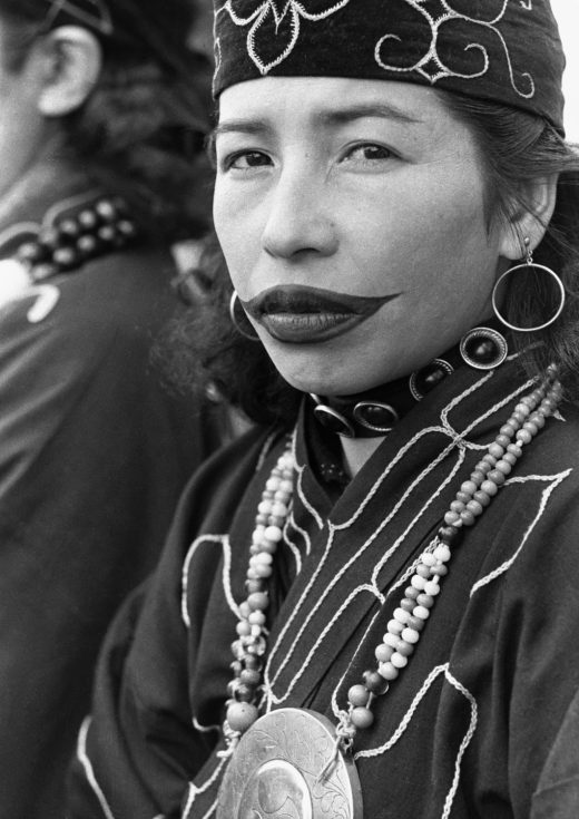 Around the age of 12 or 13, Ainu young women began tattooing their lips, hands, and arms. By age 15 or 16, the tattoos were finished, and the young women ready for marriage. Young men were also considered adults at 15 or 16. Photo by Hulton-Deutsch Collection/Corbis/Getty Images